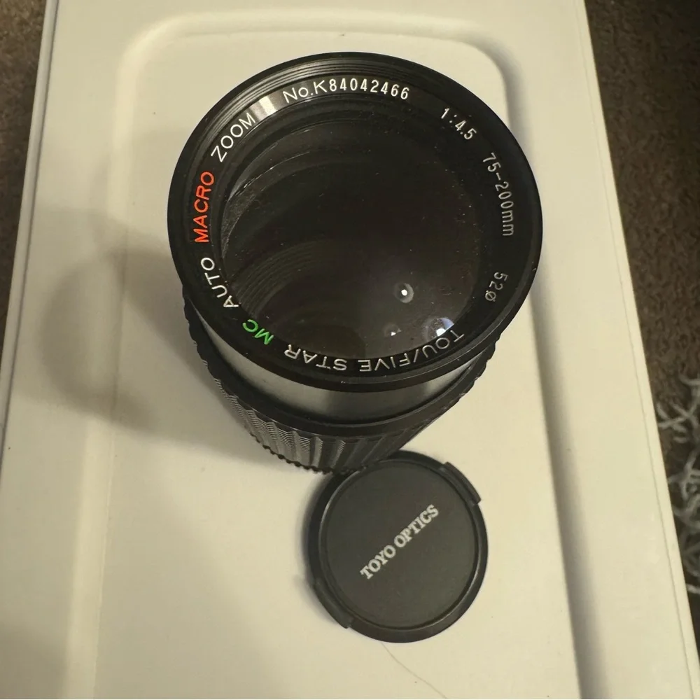 70-210mm f/4.5 Black Telephoto Camera Lens